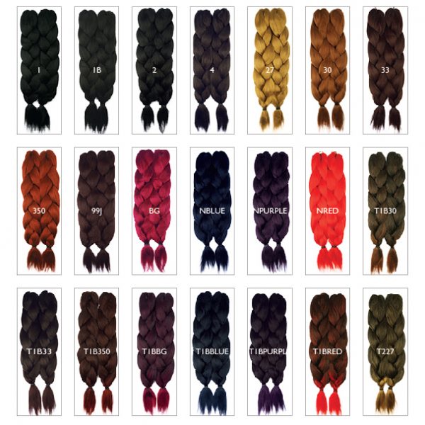 Ez Braid Hair Color Chart